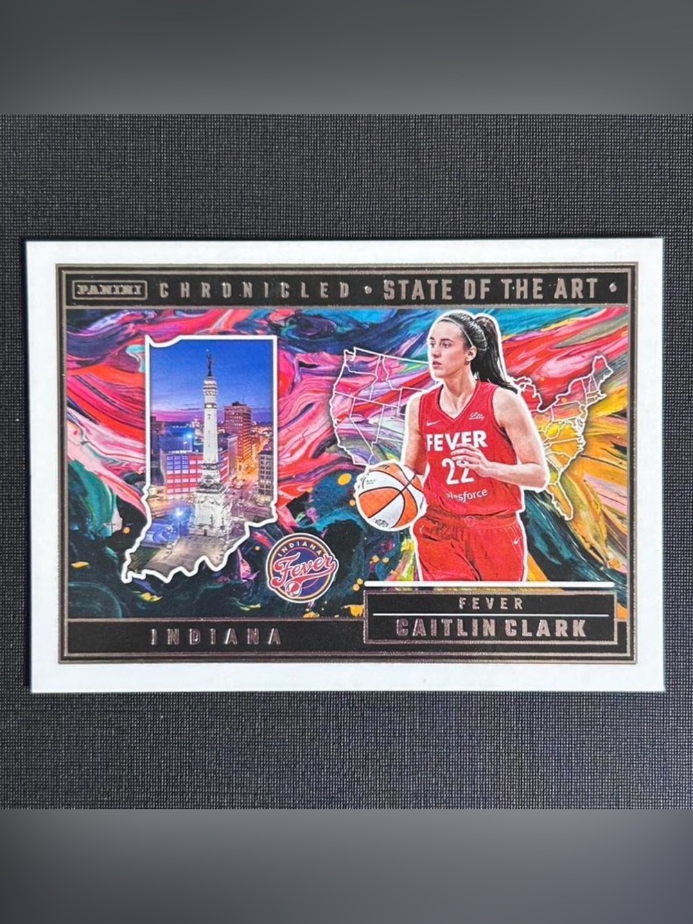Caitlin Clark WNBA Panini Chronicles State of the Art card